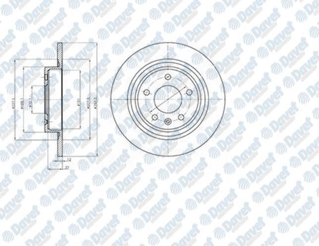 DELPHI BG4279 Fren Diski Arka Astra J 1.3cdti 1.4 1.6 1.7 Zafira Tourer C 1.4/1.6/1.8/2.0 Cdti 09>>
